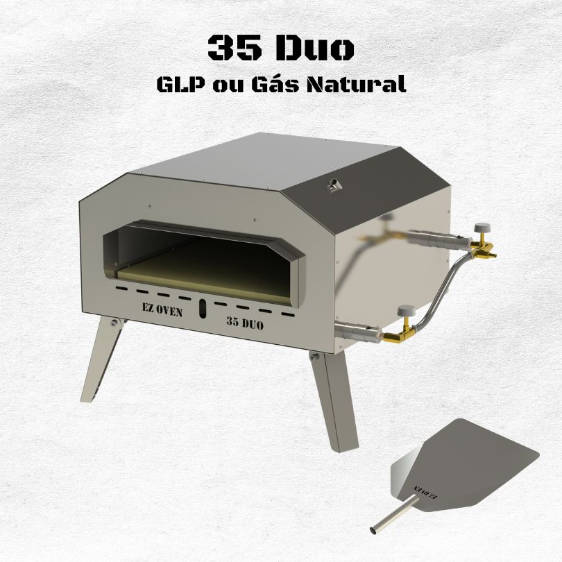 EZ Oven 35 Duo Gás - Baixa Pressão + Pá de Montagem Inox
