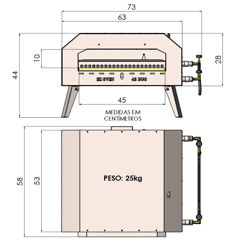 COMBO EZ Oven 45 Duo Gás - Image 9
