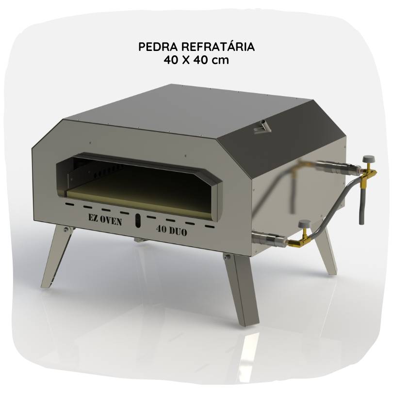 EZ Oven 40 Duo Gás - GLP Baixa Pressão + Pá de Montagem Inox - Image 2