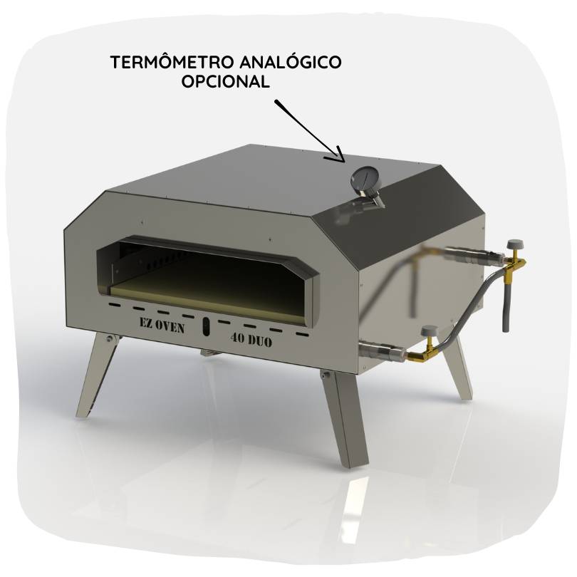 EZ Oven 40 Duo Gás - GLP Baixa Pressão + Pá de Montagem Inox - Image 3
